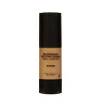 Foundation bottle labeled 'Almond' on a white background