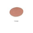 Cosmetic compact labeled 'Cinnabar' on a white background