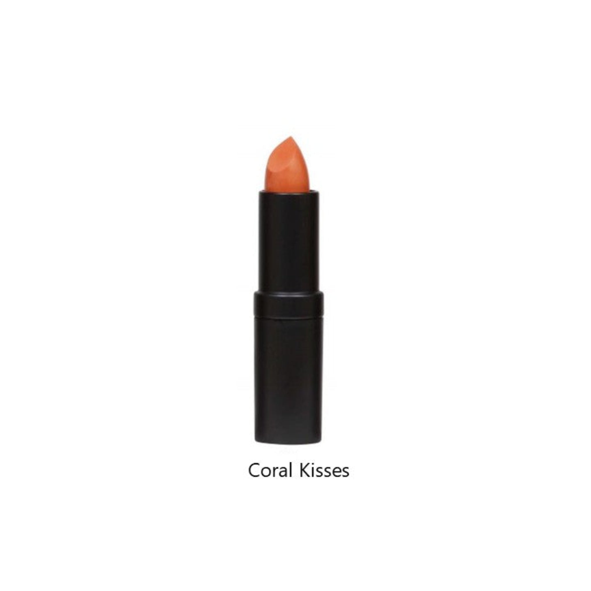 Lipstick with Coral Kisses text at bottom