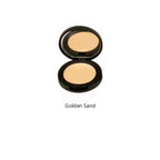 Compact powder in 'Golden Sand' shade on a white background