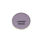 Round lavender-colored product with 'LAVENDER DREAMS' text on a white background