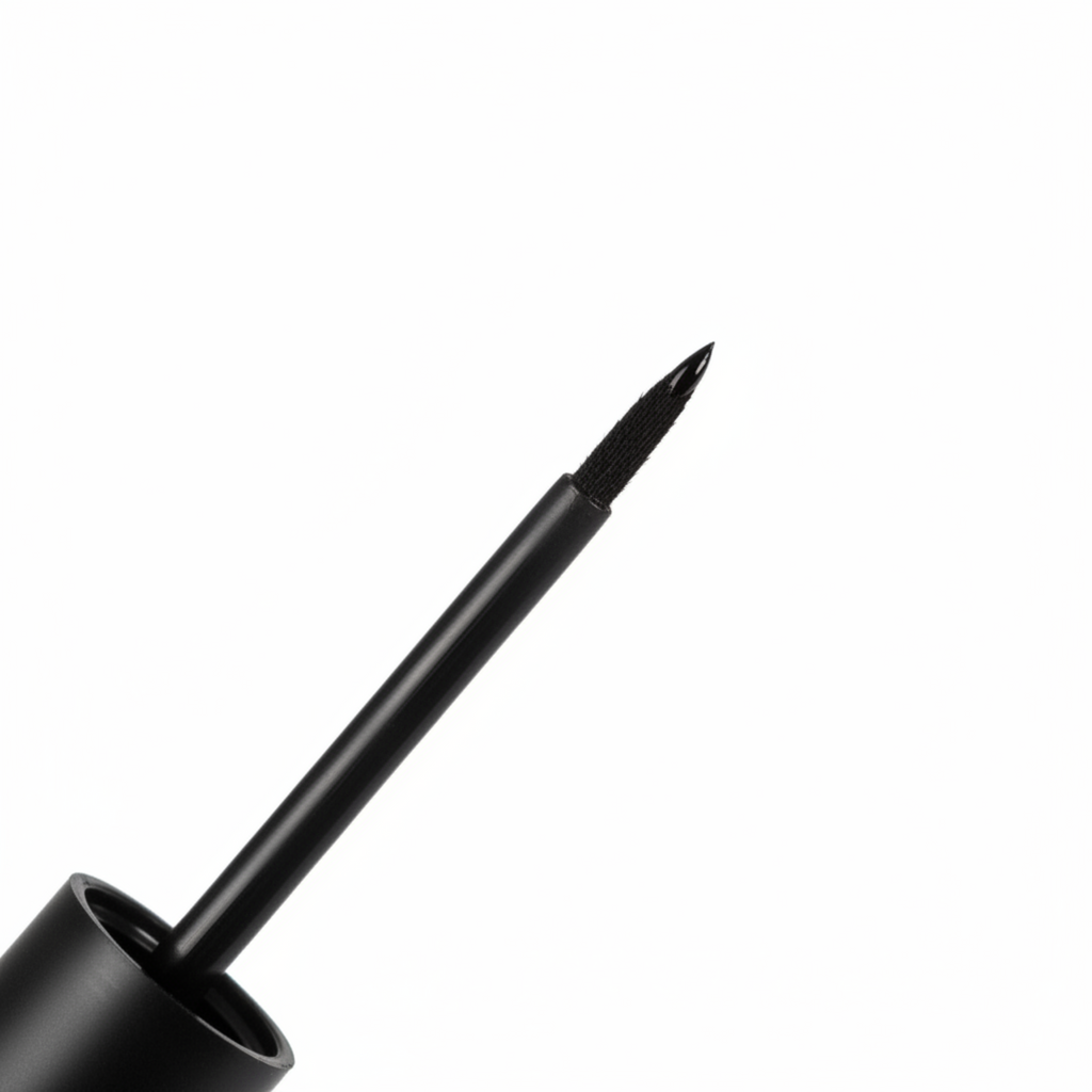 Black eyeliner pen on a white background