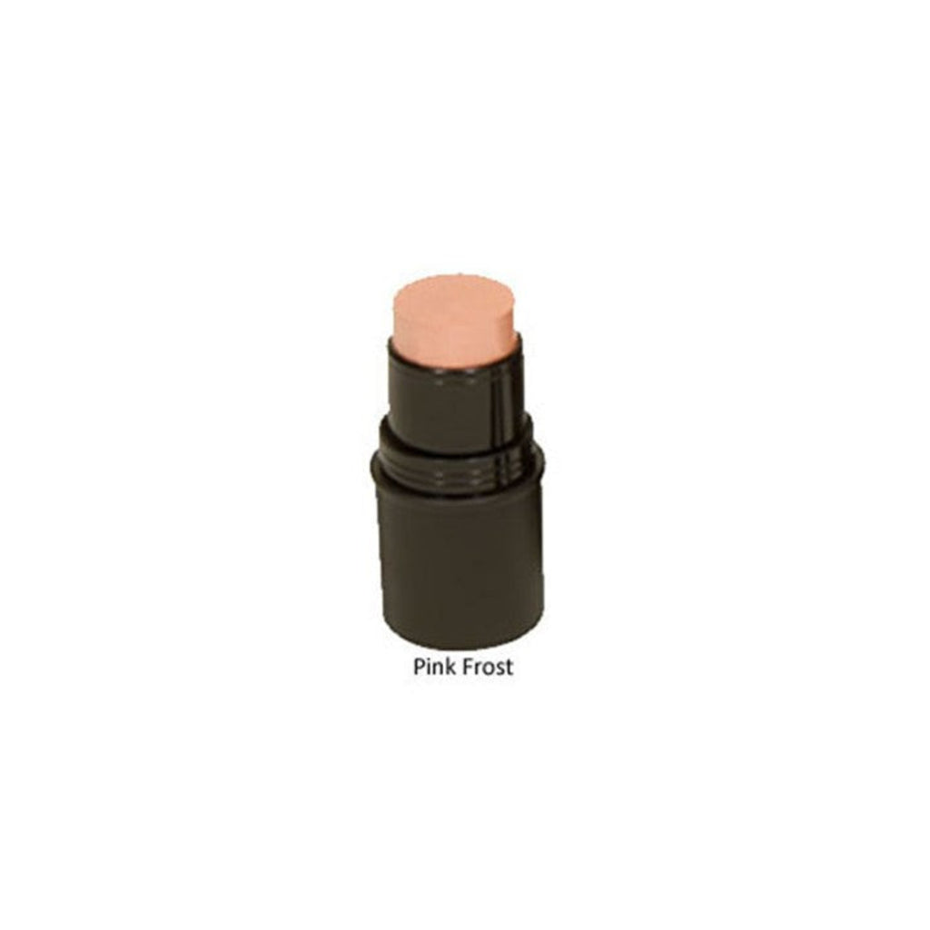 Makeup stick labeled 'Pink Frost' on a white background