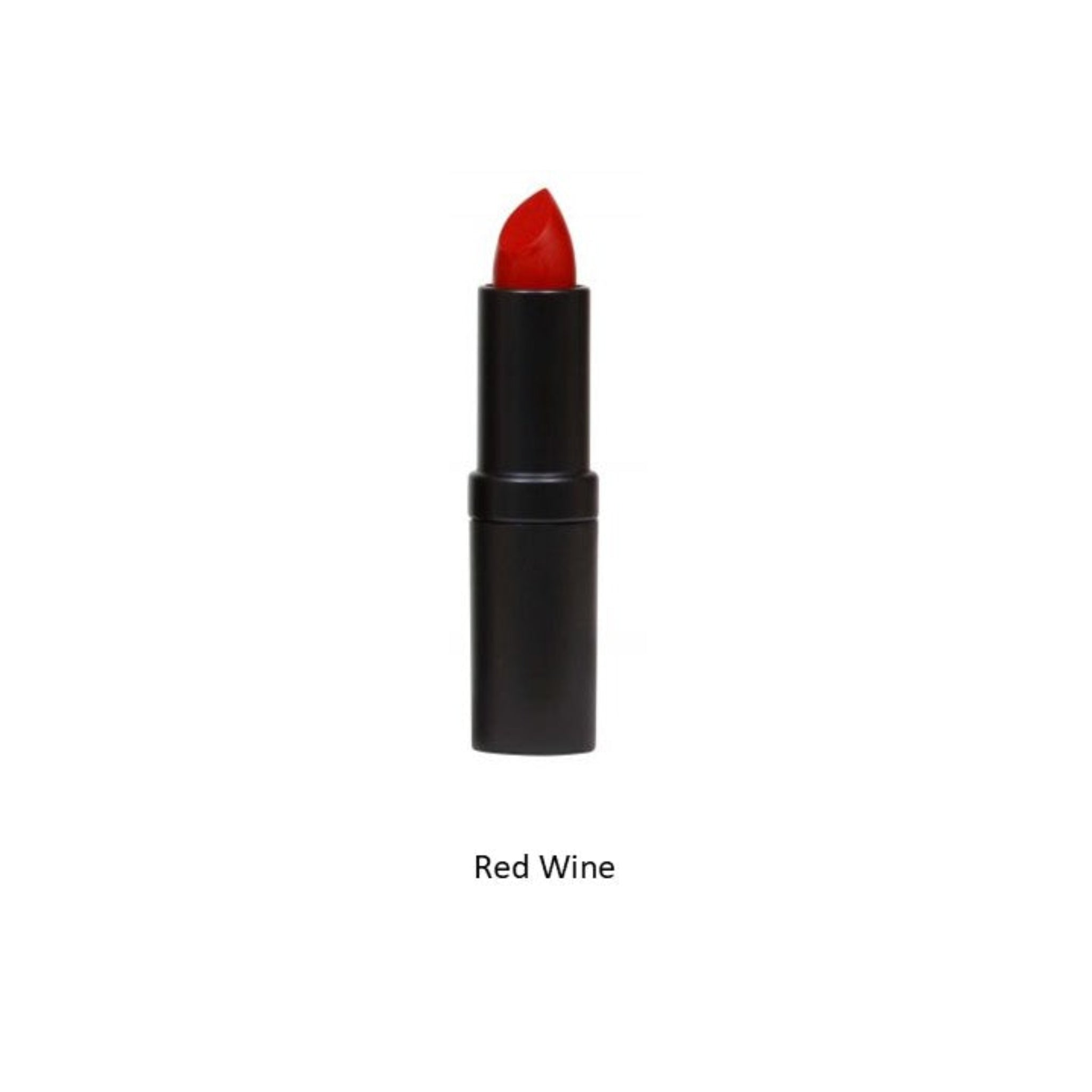 Red wine lipstick on a white background