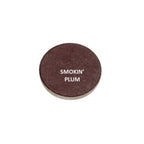 Cosmetic compact with 'Smokin' Plum' text on a white background